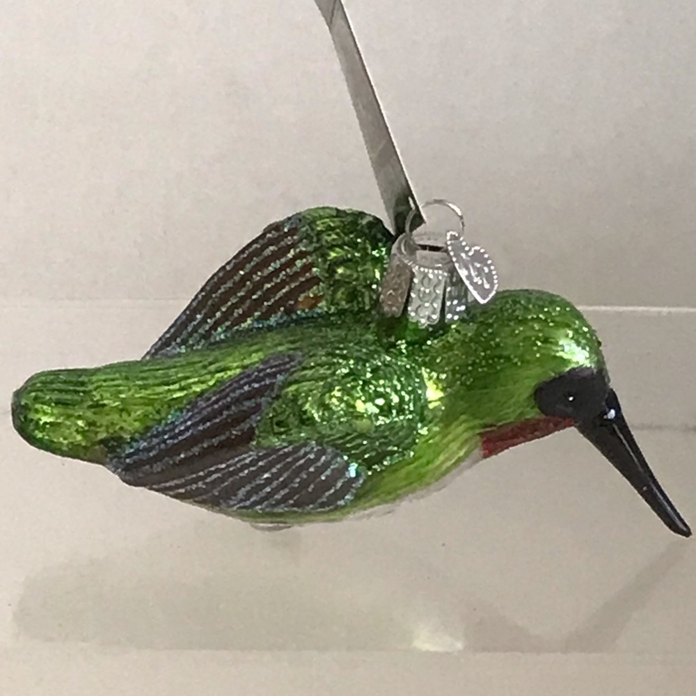 Old World Christmas Hummingbird Blown Glass Christmas Hanging Ornament - NWT